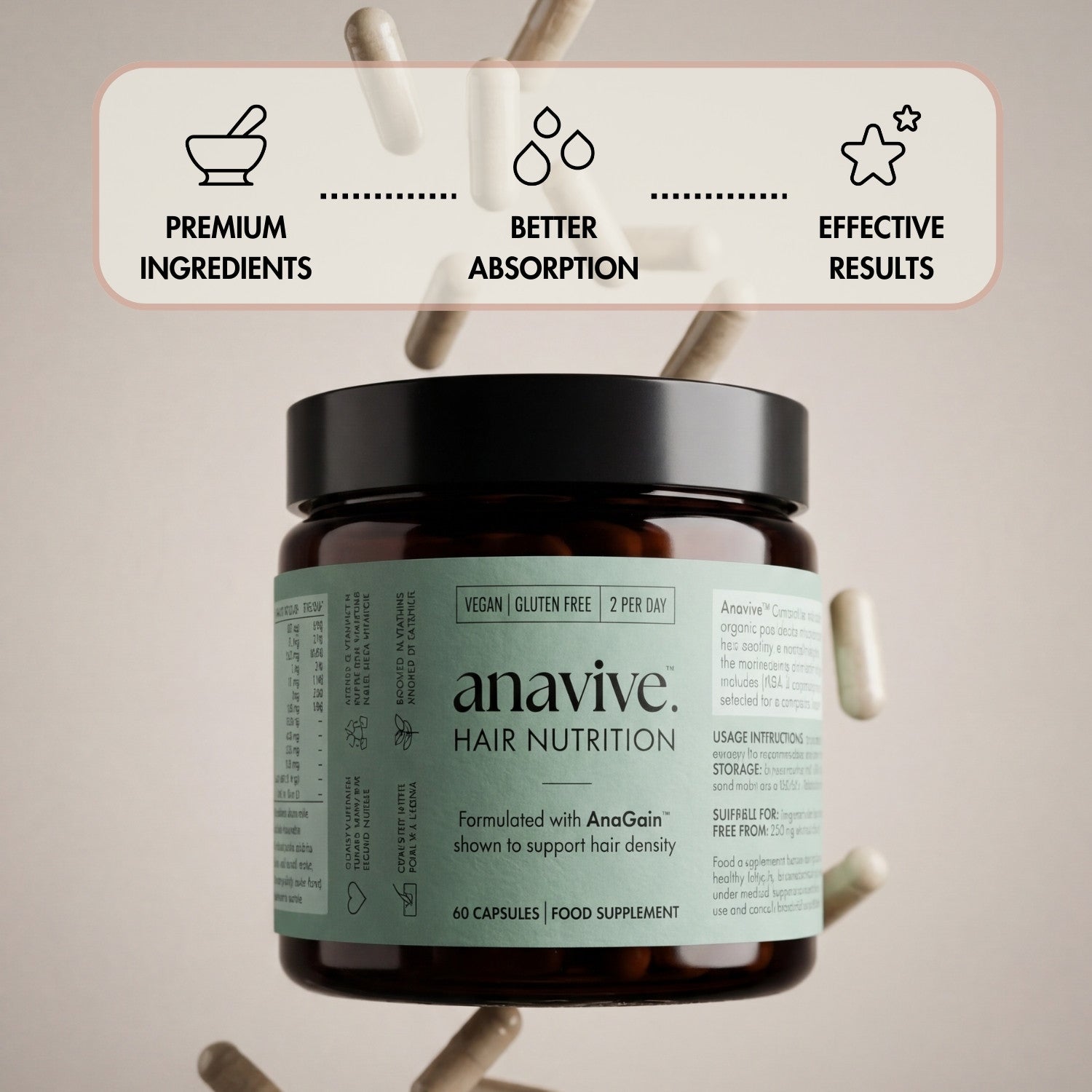 Anavive Hair Nutrition - 1 Month Supply